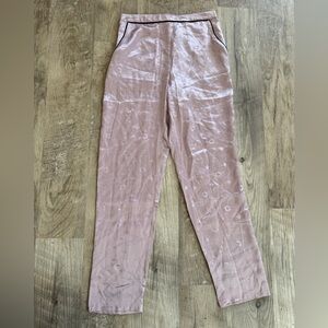 Fleur du Mal Bedroom To Boardroom Pants Silk Pajamas Size small